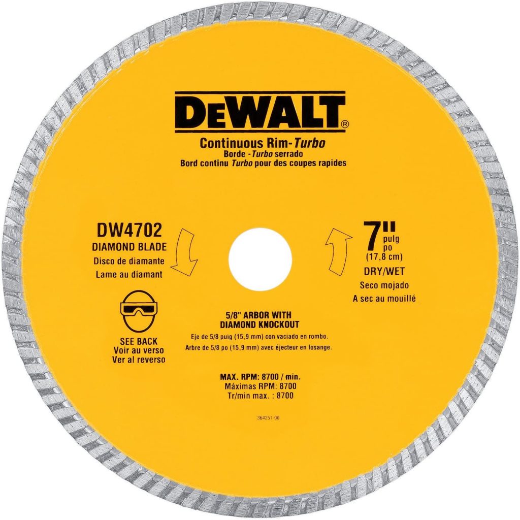 Dewalt Turbo Rim Blades