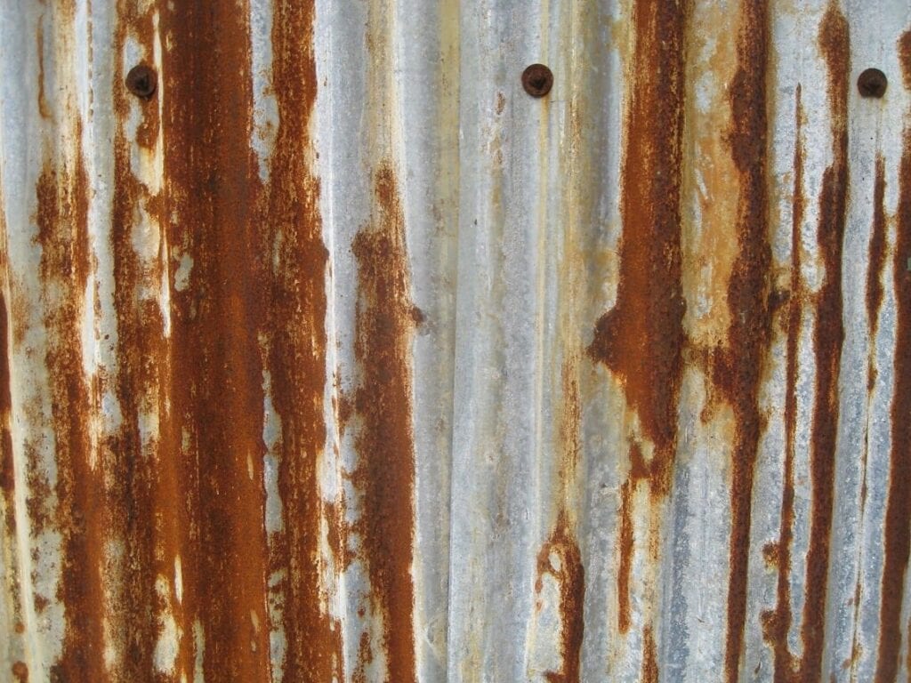 Metal sheet with rust Remove Rust and Paint