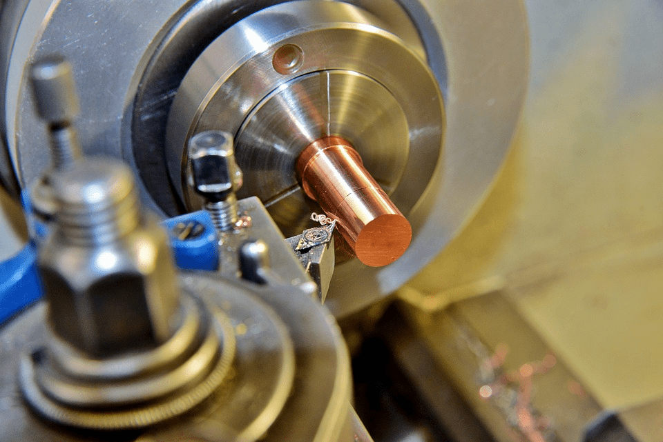 A close-up shot of a metal lathe Things You Need to Know Before Using a Metal Lathe