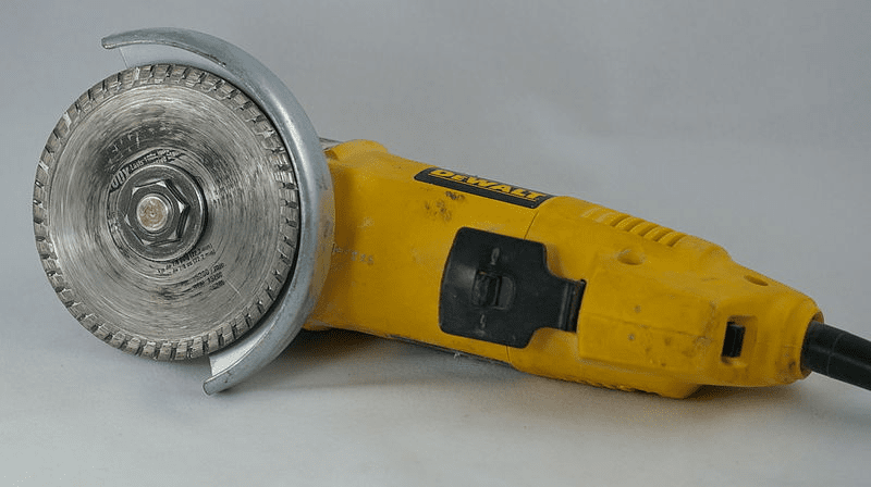 An angle grinder with a diamond wheel attachment What Is An Angle Grinder